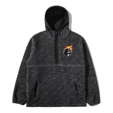 The Hundreds Glen Pullover Hooded Sweater Charcoal