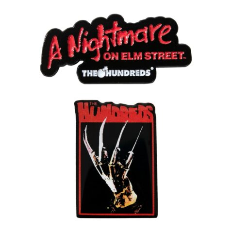 The Hundreds X Freddy Krueger Pin Set Black