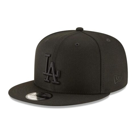 New Era 9Fifty Los Angeles Dodgers Snapback Hat Black Black