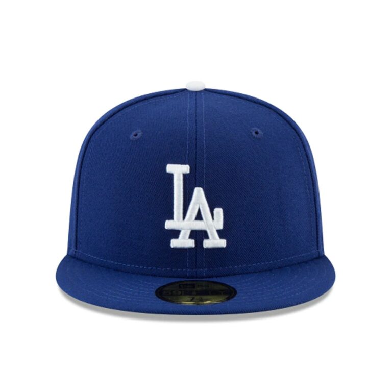 NE LA Dodgers World Series Patch Game Fitted Hat 01-mi NE LA Dodgers World Series Patch Game Fitted Hat 01-mi