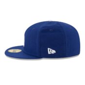 NE LA Dodgers World Series Patch Game Fitted Hat 03-mi