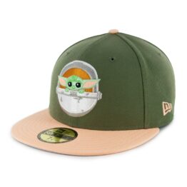New Era 59Fifty Mandalorian The Child Fitted Hat Olive Peach