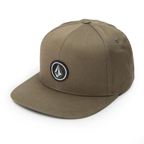 Volcom Quarter Twill Snapback Hat Military