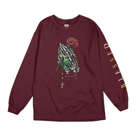 DGK Divine LS Shirt Burgundy