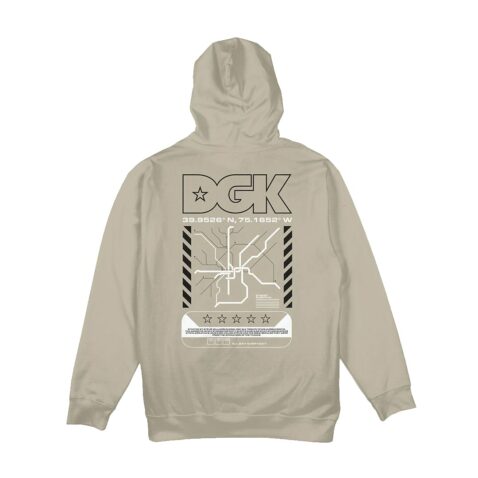 DGK Transit Fleece Hooded Sweatshirt Sand