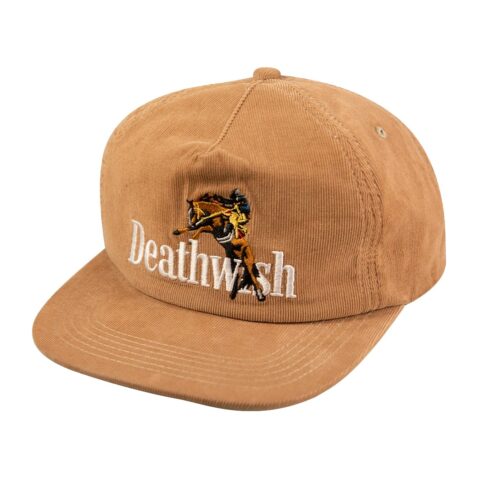 Deathwish Horse Snapback Hat Khaki