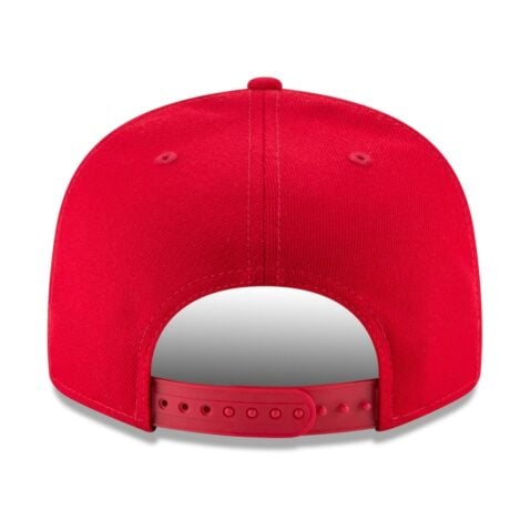 New Era 9Fifty Basic New York Yankees Snapback Hat Scarlet Red - Image 4