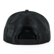 NE LA Dodgers Camo Trucker Snap (Woodland Camo Black Khaki) 01-min