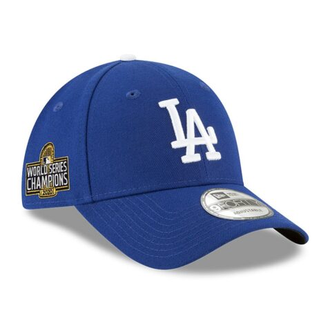 New Era 9Forty Los Angeles Dodgers The League Game World Series Champions 2020 Strapback Hat Dark Royal