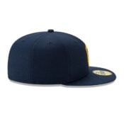 NE LA Galaxy Primary Logo Fitted Hat Dark Navy 03-min