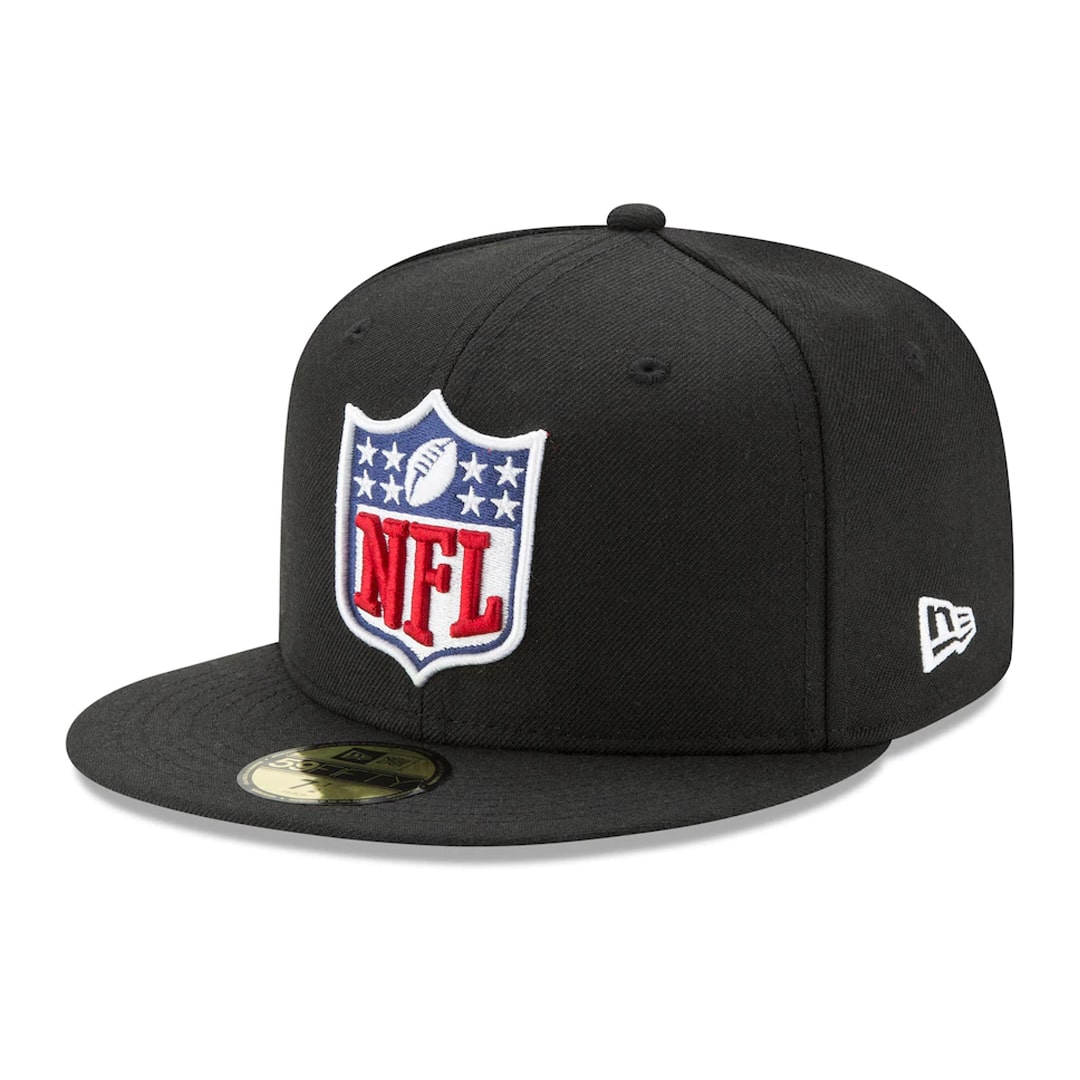 New Era 59Fifty NFL League Logo Fitted Hat Black - Billion Creation