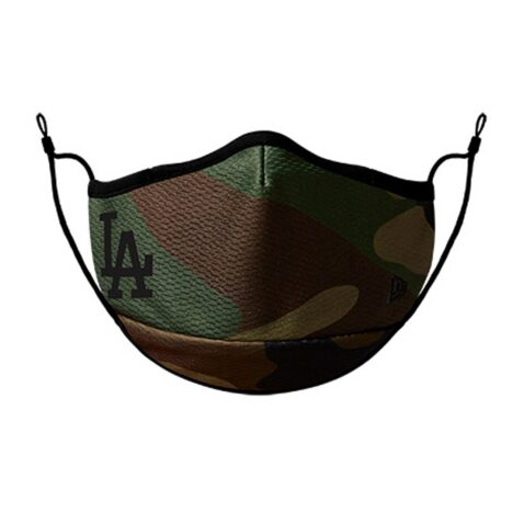 New Era Los Angeles Dodgers Face Mask Woodland Camouflage - Image 2