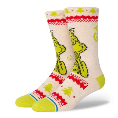 Stance Grinch Sweater Sock Canvas