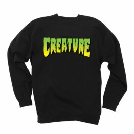 Creature Logo Long Sleeve Shirt Black