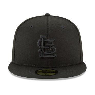 New Era 59Fifty St. Louis Cardinals Blackout Fitted Hat Black
