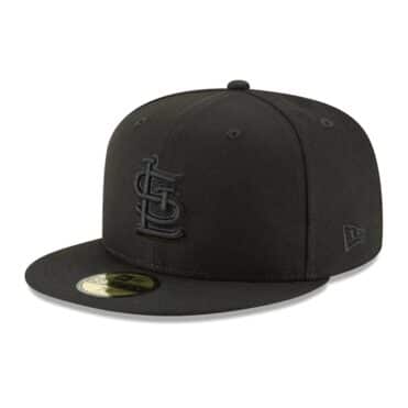 New Era 59Fifty St. Louis Cardinals Blackout Fitted Hat Black
