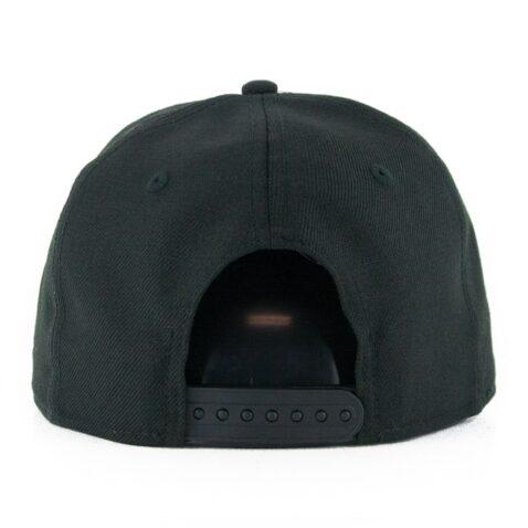 New Era 9Fifty San Diego Padres Palm Snapback Hat Black - Image 2