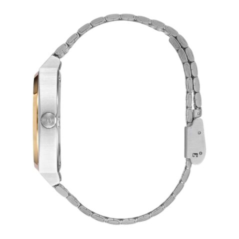 Nixon Time Teller Watch Silver Gold