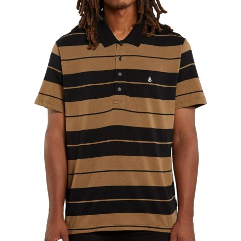 Volcom Olmos Polo Shirt San Dune Black