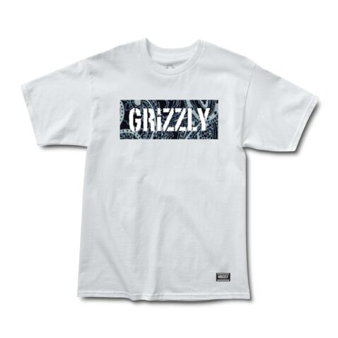 Grizzly Paisley Stamp Logo White
