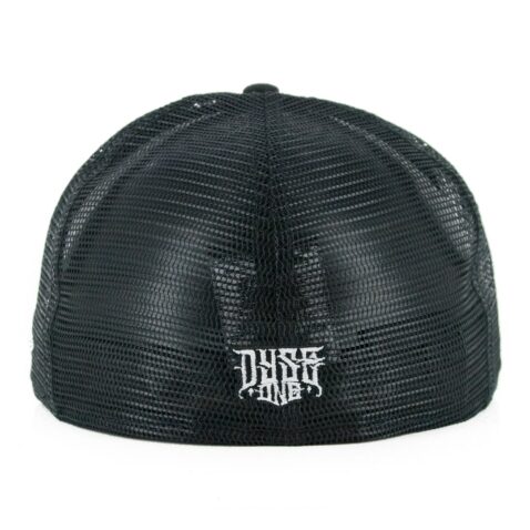 New Era 59Fifty Dyse One San Diego SD Logo Mesh Trucker Fitted Hat Black White New Era 59Fifty Dyse One San Diego SD Logo Mesh Trucker Fitted Hat Black White