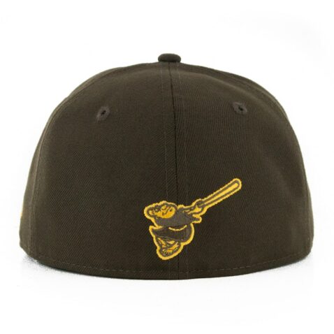 New Era 59Fifty San Diego Padres Friar Elemental Fitted Hat Brown Gold Limited Edition - Image 2