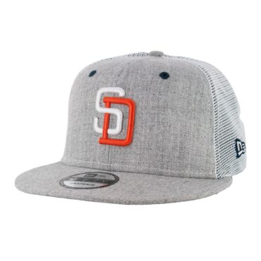 New Era 9Fifty San Diego Padres Tony Gwynn Heather Grey Trucker Snapback Hat