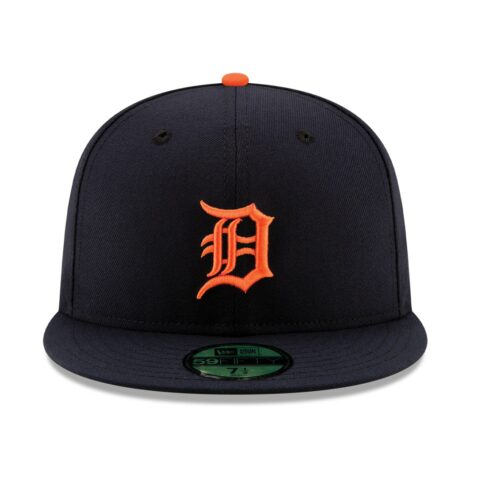 New Era 59Fifty Detroit Tigers 2019 Road Authentic Collection On Field Fitted Hat Dark Navy
