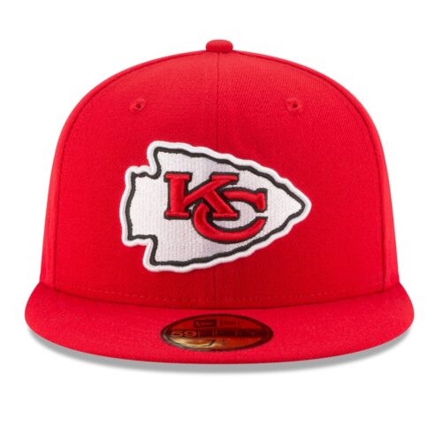 New Era 59Fifty Kansas City Chiefs Super Bowl LV 2021 Side Patch Red Fitted Hat Front