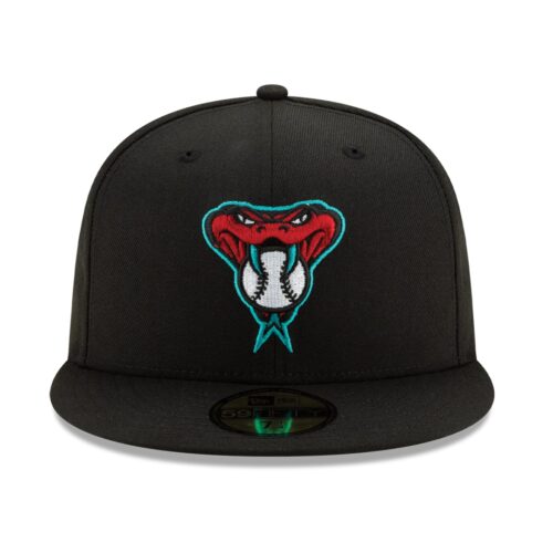 New Era Arizona Diamondbacks Alternate 1 Black 59FIFTY Fitted Hat Front