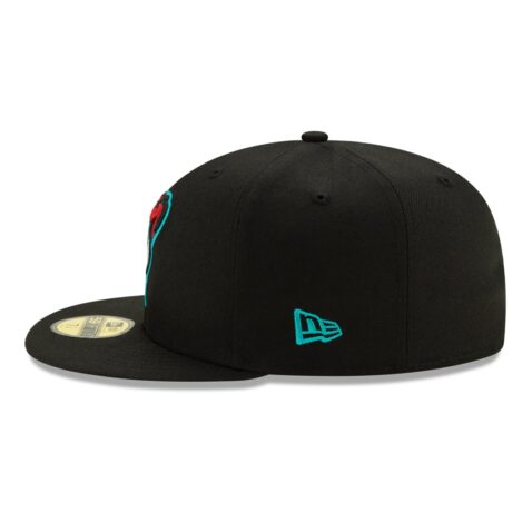 New Era Arizona Diamondbacks Alternate 1 Black 59FIFTY Fitted Hat Left