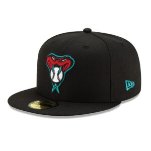 New Era Arizona Diamondbacks Alternate 1 Black 59FIFTY Fitted Hat Left Front