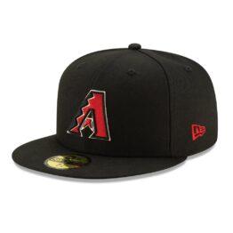 New Era Arizona Diamondbacks Game Black 59FIFTY Fitted Hat Left Front