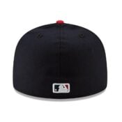 New Era Atlanta Braves Home Navy Red 59FIFTY Fitted Hat Back