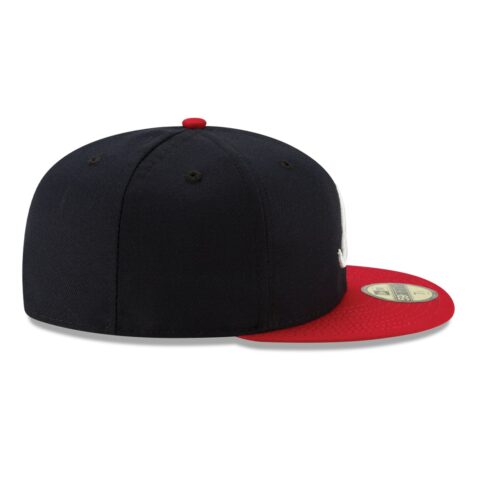 New Era Atlanta Braves Home Navy Red 59FIFTY Fitted Hat Right