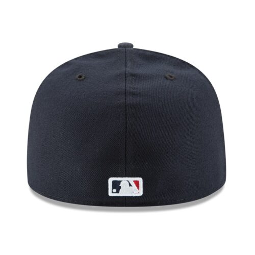 New Era Atlanta Braves Road Navy 59FIFTY Fitted Hat Back