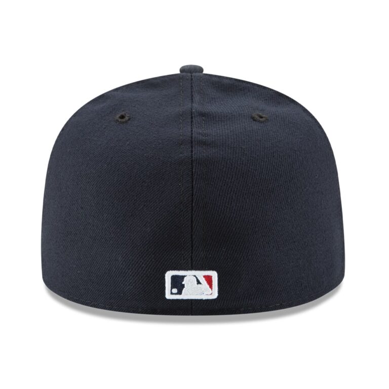 New Era Atlanta Braves Road Navy 59FIFTY Fitted Hat Back New Era Atlanta Braves Road Navy 59FIFTY Fitted Hat Back