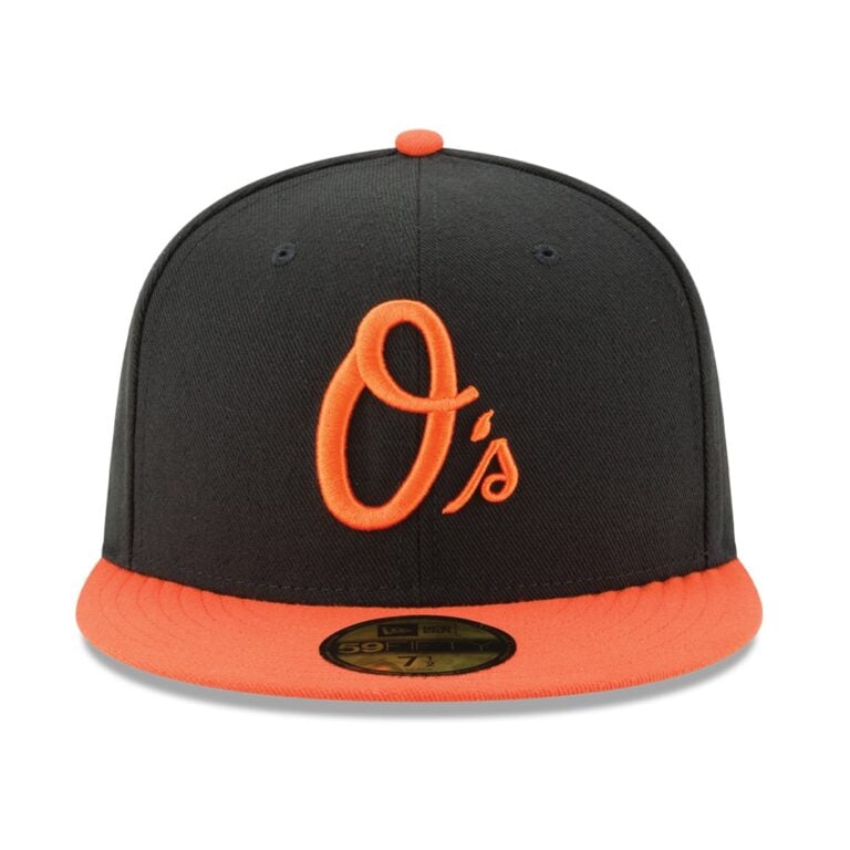 New Era Baltimore Orioles Alternate 1 Black Orange 59FIFTY Fitted Hat Front New Era Baltimore Orioles Alternate 1 Black Orange 59FIFTY Fitted Hat Front