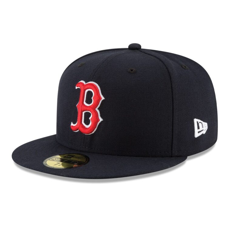 New Era Boston Red Sox Game Dark Navy 59FIFTY Fitted Hat Left Front New Era Boston Red Sox Game Dark Navy 59FIFTY Fitted Hat Left Front