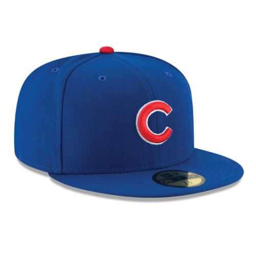 NE Chicago Cubs Game AC On Field Fitted Hat left