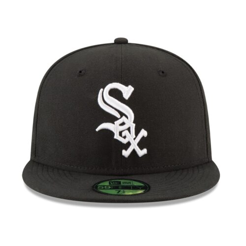 New Era Chicago White Sox Game Black 59FIFTY Fitted Hat Front