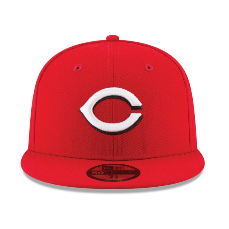 New Era Cincinnati Reds Home Red 59FIFTY Fitted Hat Front New Era Cincinnati Reds Home Red 59FIFTY Fitted Hat Front
