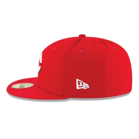 New Era Cincinnati Reds Home Red 59FIFTY Fitted Hat Left
