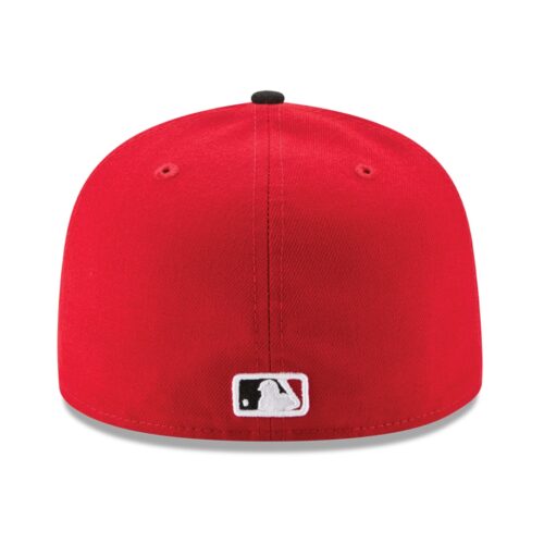 New Era Cincinnati Reds Road Red Black 59FIFTY Fitted Hat Back