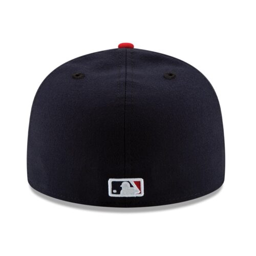 New Era Cleveland Indians Home Navy Red 59FIFTY Fitted Hat Back
