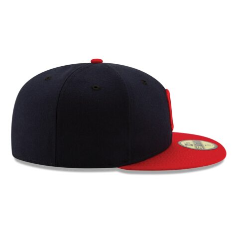 New Era Cleveland Indians Home Navy Red 59FIFTY Fitted Hat Right