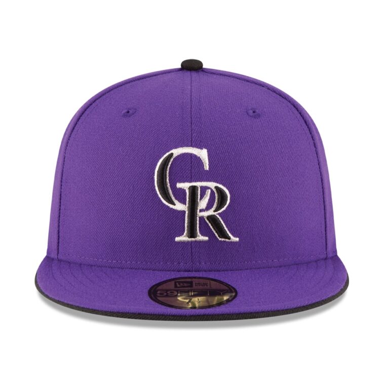 New Era Colorado Rockies Alternate 2 Purple 59FIFTY Fitted Hat Front New Era Colorado Rockies Alternate 2 Purple 59FIFTY Fitted Hat Front