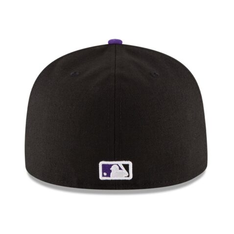 New Era Colorado Rockies Game Black 59FIFTY Fitted Hat Back