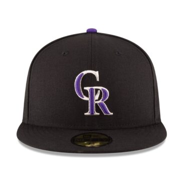 New Era 59Fifty Colorado Rockies Game Authentic Collection On Field Fitted Hat Black