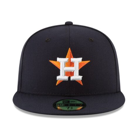 New Era Houston Astros Home Dark Navy 59FIFTY Fitted Hat Front